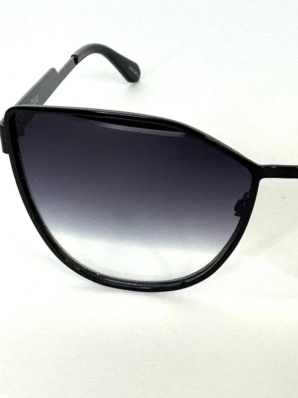 QUAY AUSTRALIA In Pursuit Cat Eye Sunglasses Black Fade